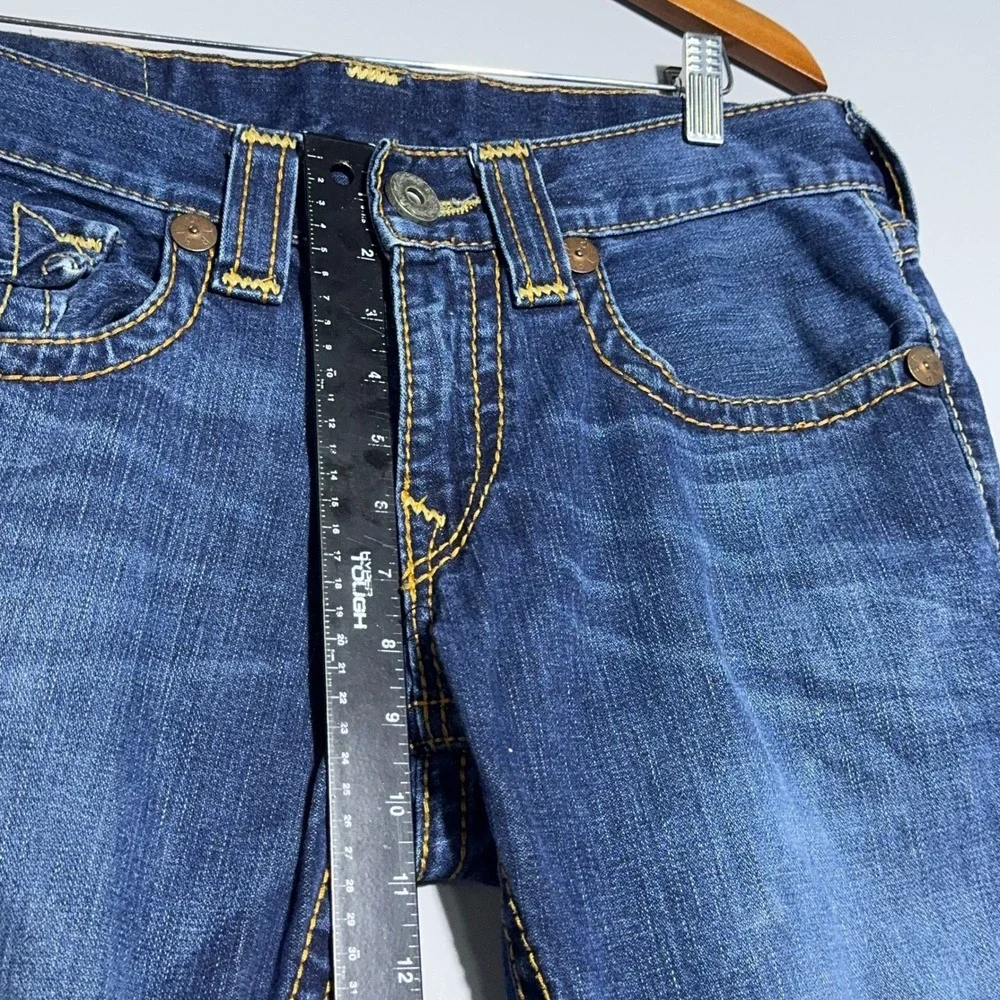 True Religion Billy Big T Y2K Distressed Jeans Mens Size 31 Blue Streetwear